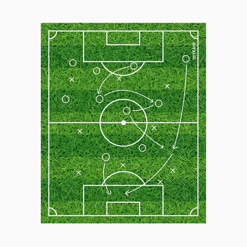 SERVILLETAS CAMPO FÚTBOL 40X33CM 20 UD